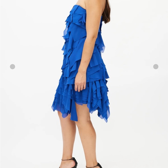 Reem Acra NWT sz 8 ruffle dress - Picture 3 of 6